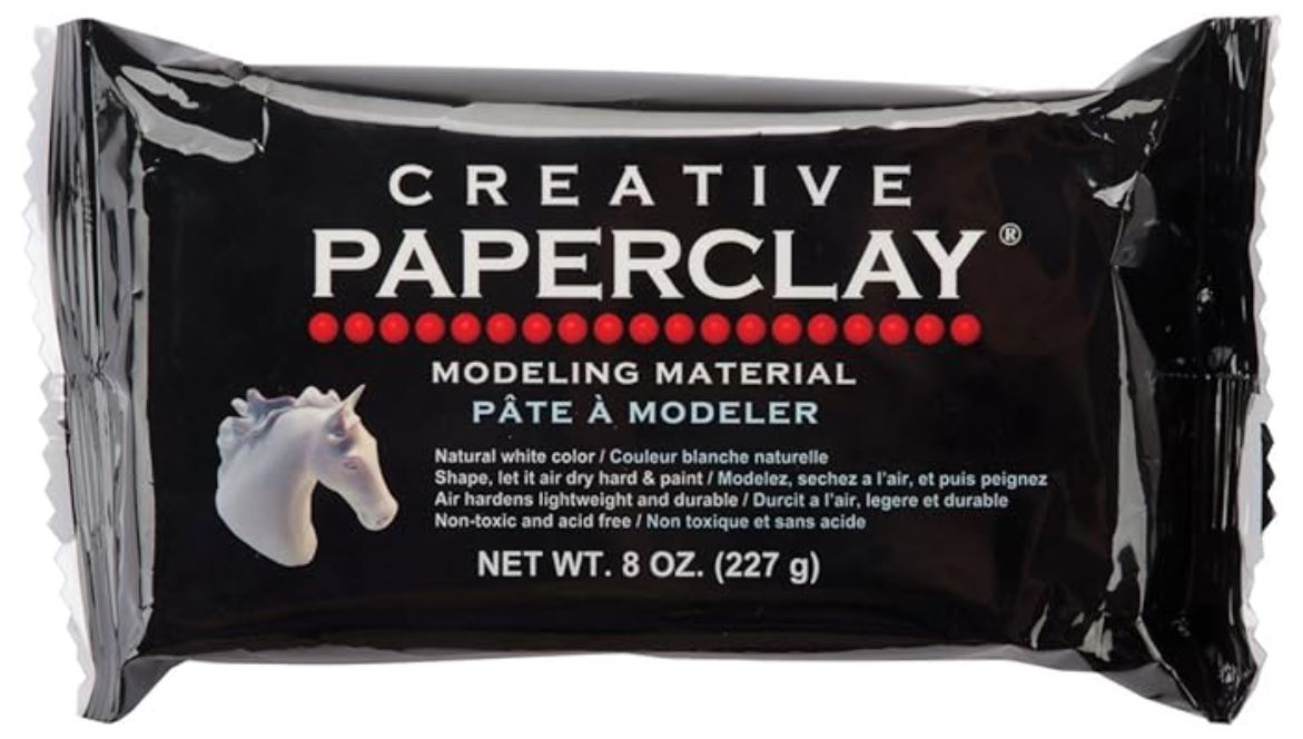 White Air Dry Clay, Natural, Non-Toxic All-Purpose Compound