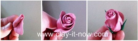 simple clay flowers